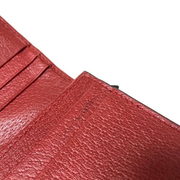 Auth GUCCI Ophidia GG Supreme 523155 Red Dark Green Multi Leather PVC - - Picture 10 of 11